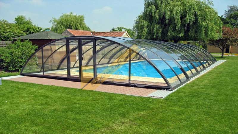 پوشش سقف حیاط خلوت با نورگیر حبابی
