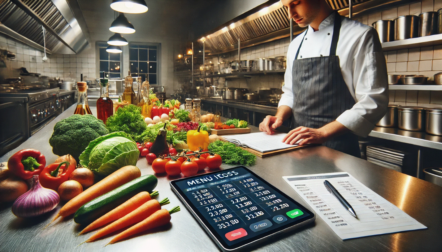 محاسبه قیمت تمام شده منو رستوران