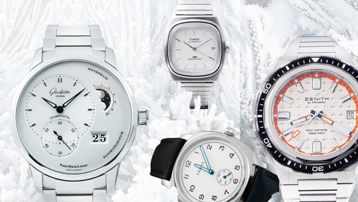 ساعت مچی سفید در دنیای فرش قرمز