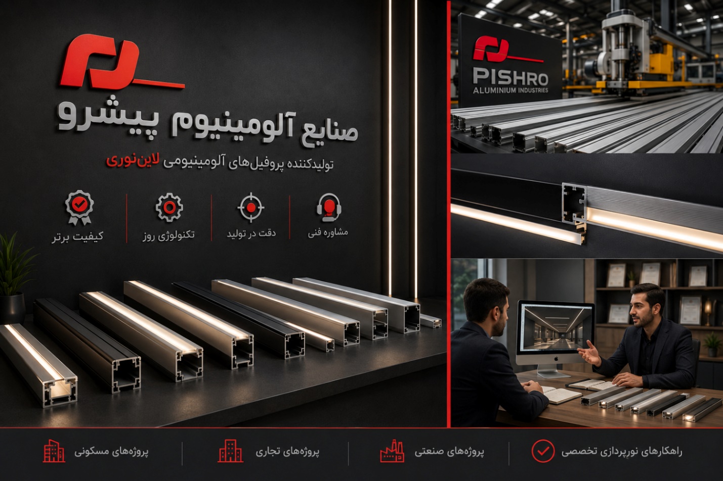 نقش شرکت صنایع آلومینیوم پیشرو در صنعت لاین نوری